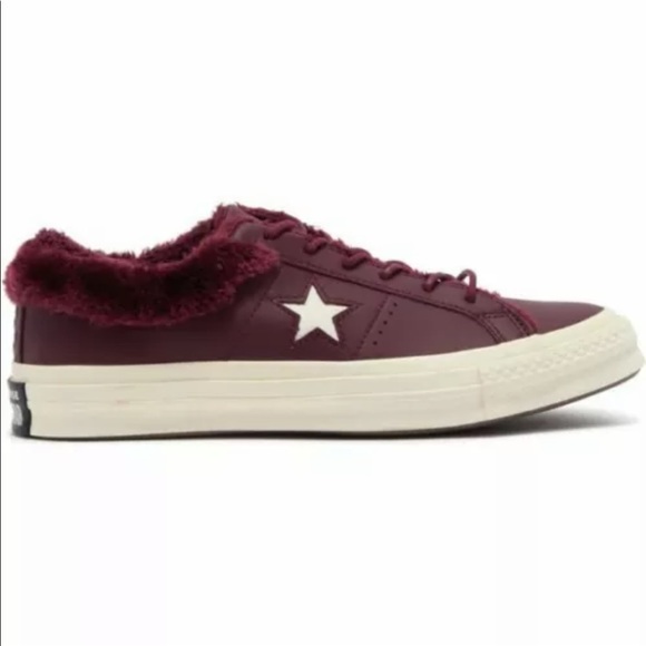 Converse One Star Ox Fuzzy Sneakers - Picture 6 of 10